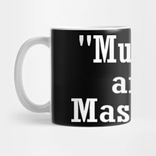 "Muscles and  Mascara" funny Gym Mug